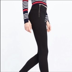 ZARA Trafaluc Leggings with side Zippers